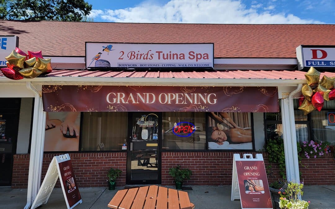The Grand Opening of 2 Birds Tuina Spa!
